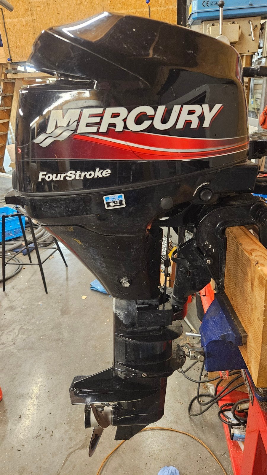 Mercury 8pk 4-takt langstaart, Ophalen, Gebruikt, 5 tot 10 pk, Viertaktmotor