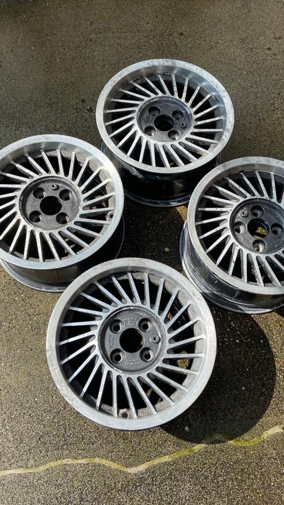 OZ Racing / Alpina 7x14 ET25 4x100 vintage velgen, 14 inch, Gebruikt, OZ Racing, Ophalen of Verzenden