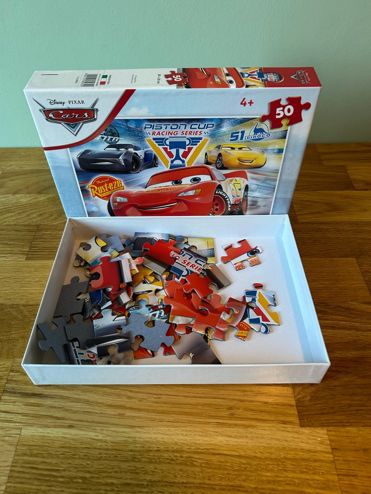 Disney Pixar Cars Piston Cup Racing Series Legpuzzel 50 stuk, Ophalen of Verzenden, 10 tot 50 stukjes, Zo goed als nieuw, 4 tot 6 jaar