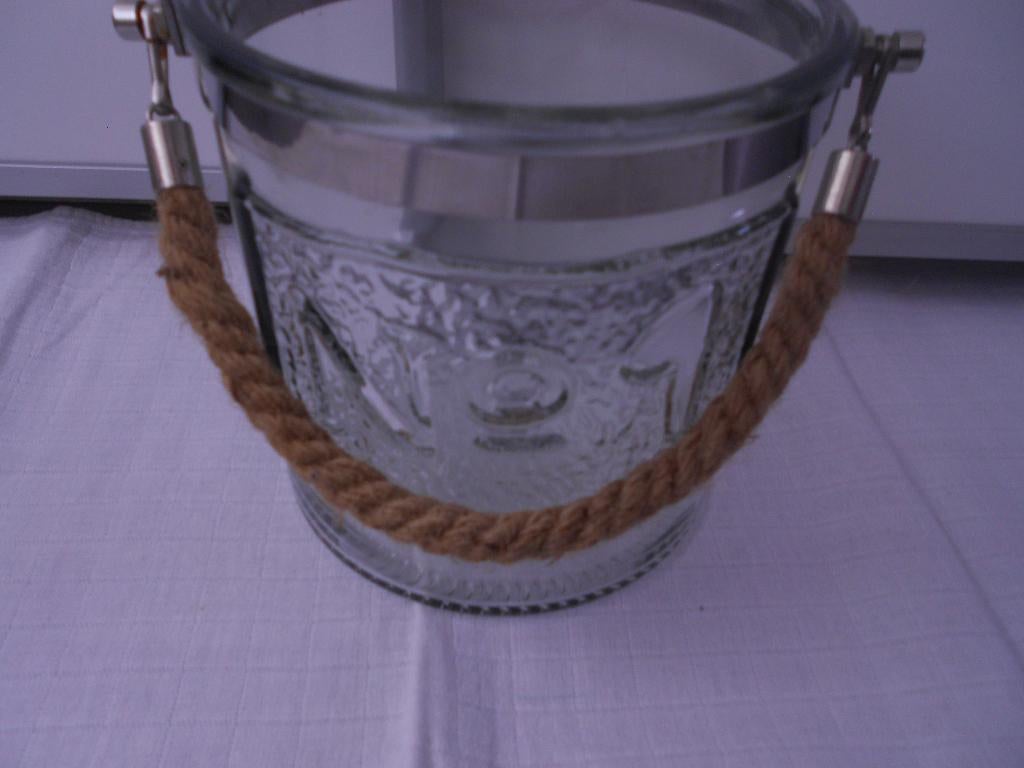 Glazen pot /voor planten/ windlicht, Overige materialen, Rond, Ophalen of Verzenden, Zo goed als nieuw