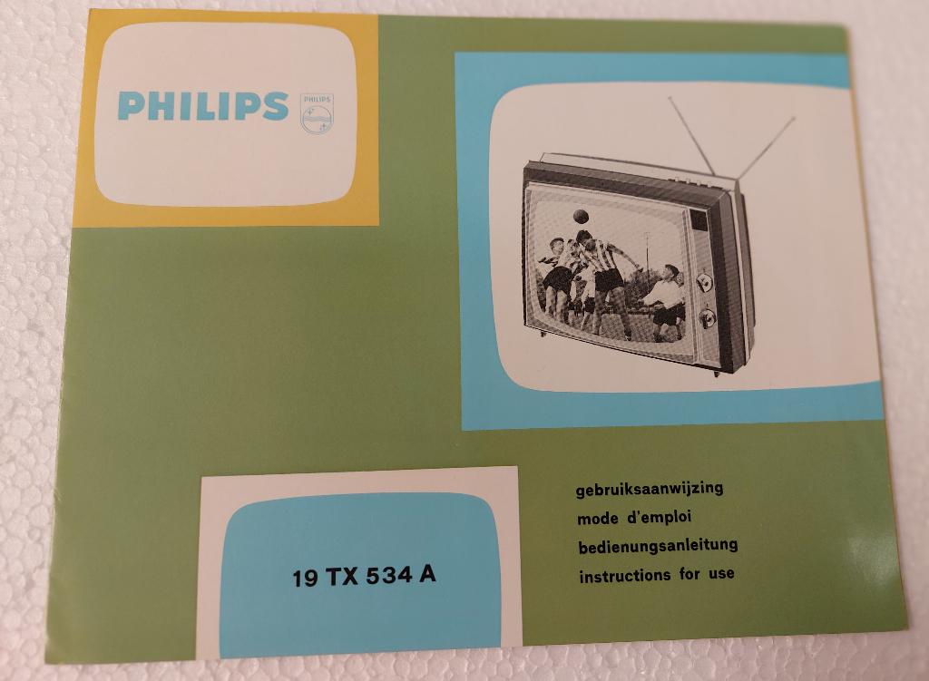 Philips TV GEBRUIKSAANWIJZING 19 TX 534 A Origineel, Philips, Verzenden, NvT, Philips