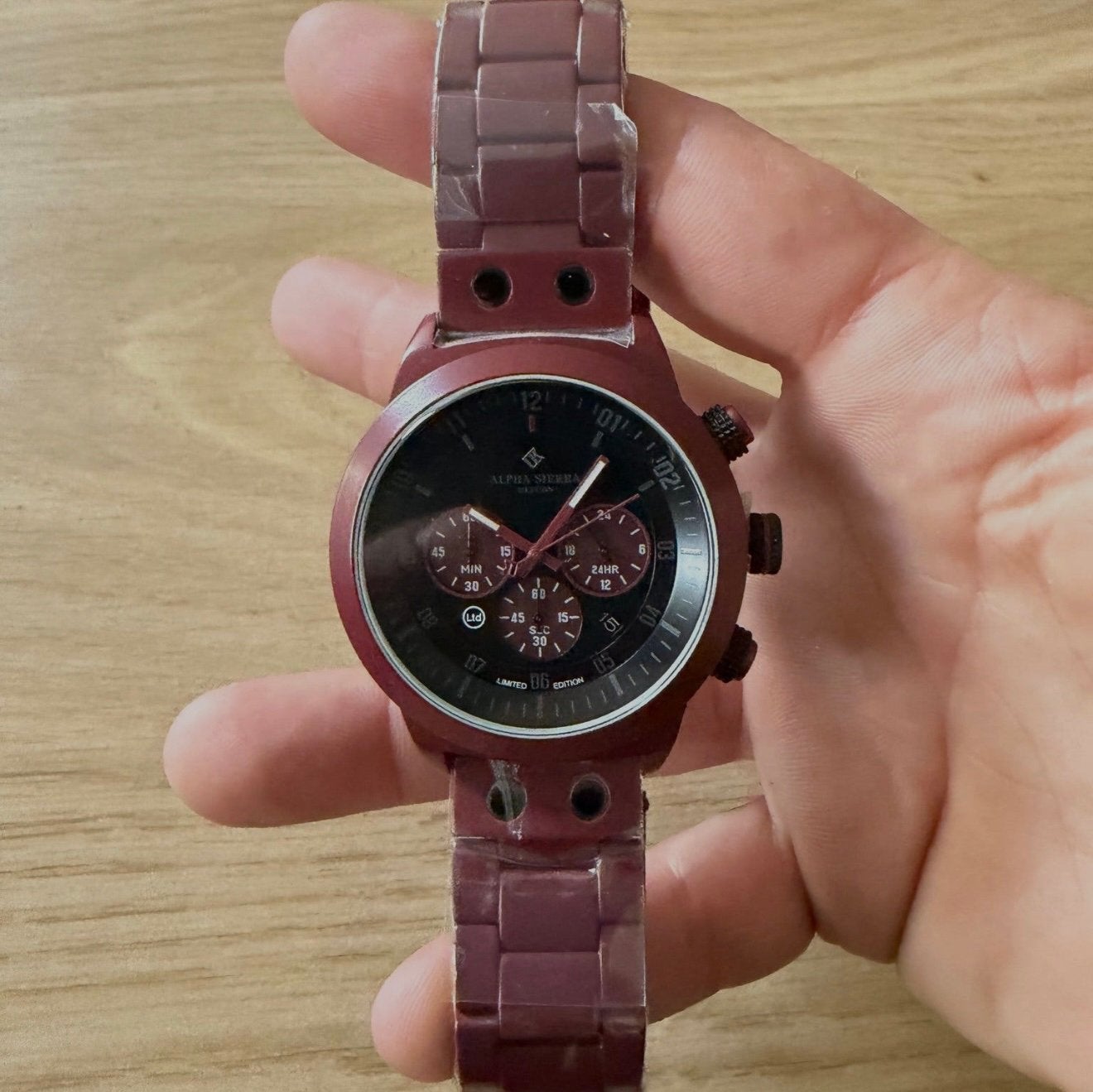 Alpha Sierra Defcon Limited Edition Herenhorloge - Rood, Ophalen of Verzenden, Nieuw, Rood, Jongen