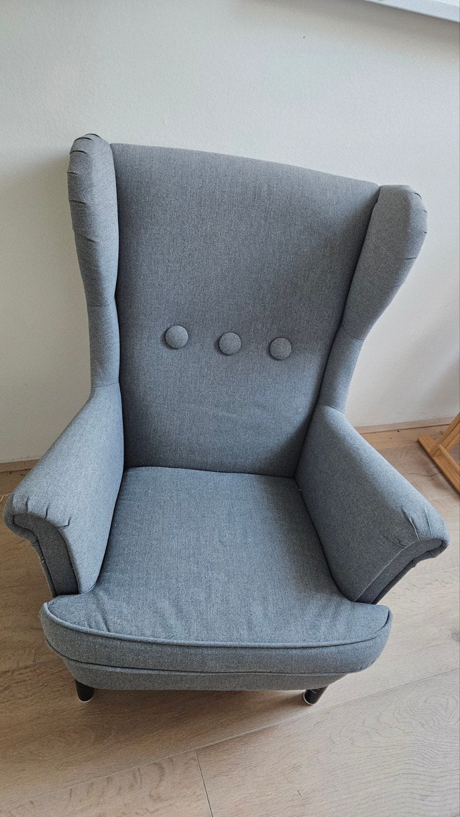 Ikea Strandmon kinderfauteuil - Grijs, Huis en Inrichting, Ophalen, Minder dan 50 cm, Modern, Scandinavisch, Minder dan 75 cm