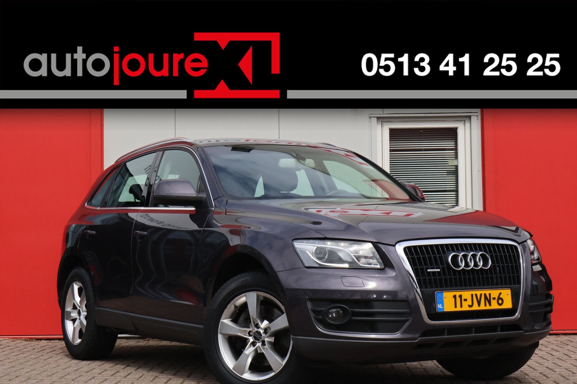 Audi Q5 3.2 FSI quattro Pro Line (bj 2009, automaat), Auto's, Audi, Gebruikt, Zwart, Automatische klimaatregeling, Bedrijf