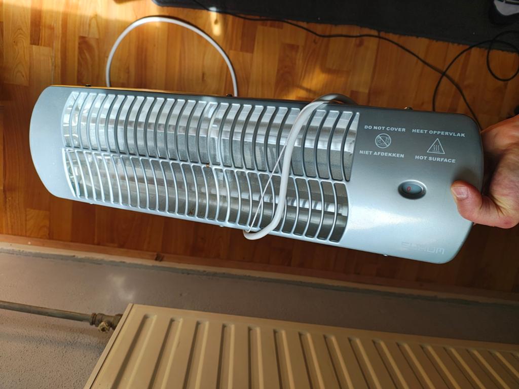 Eurom Badkamerheater QH1203 - 1200W, Ophalen of Verzenden, Gebruikt, 800 watt of meer, Kachel