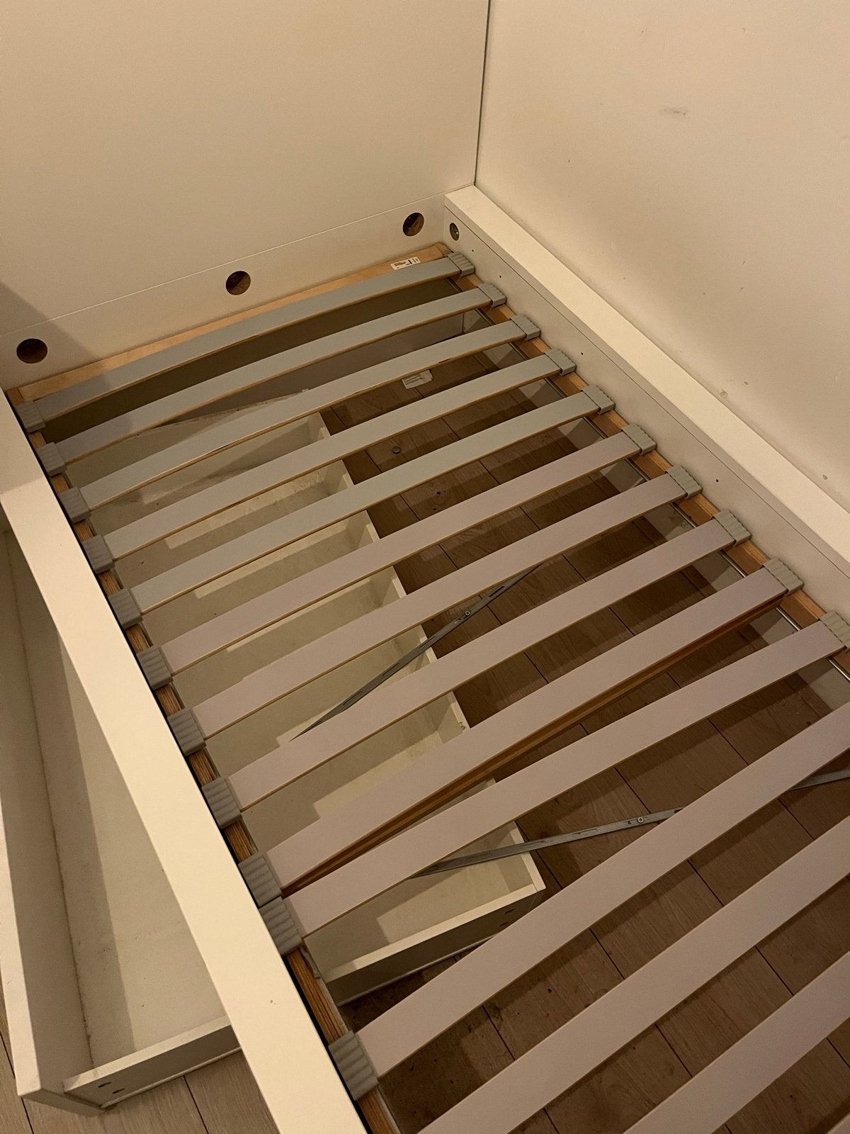 IKEA bed met lades - Eenpersoonsbed, Ophalen, Gebruikt, 90 cm, Eenpersoons