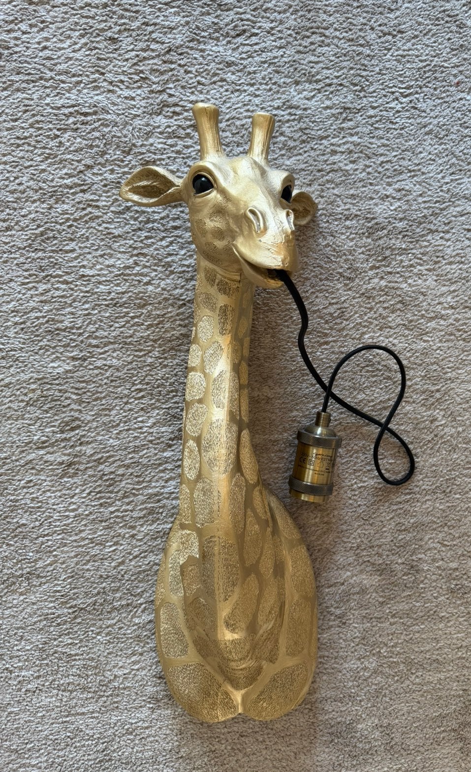 Gouden wandkamp Giraf, Ophalen, Zo goed als nieuw