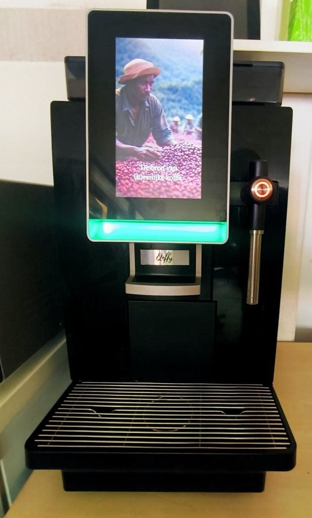 Professionele Koffiemachine Qoffy Valencia X80 Koffiebonen, Witgoed en Apparatuur, Koffiezetapparaten, 10 kopjes of meer, Koffiemachine