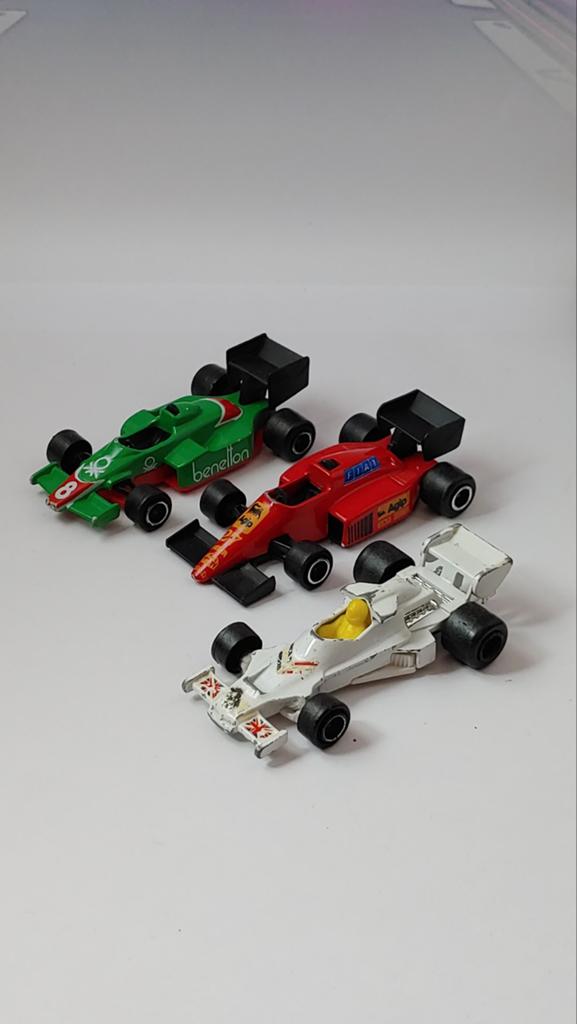 Vintage Majorette F1 lot – Ferrari / Shadow / Racing, Verzenden, Gebruikt, Auto