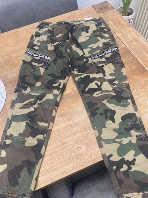 3x broek o.a. legerbroek, Ophalen, Zo goed als nieuw, Jongen of Meisje, Broek