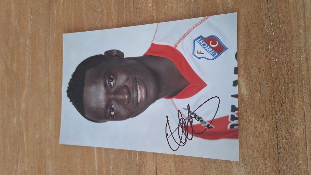Foto 20x30 cm met handtekening; Nana Asare # FC Utrecht, Ophalen of Verzenden, Nieuw, F.C. Utrecht, Overige typen