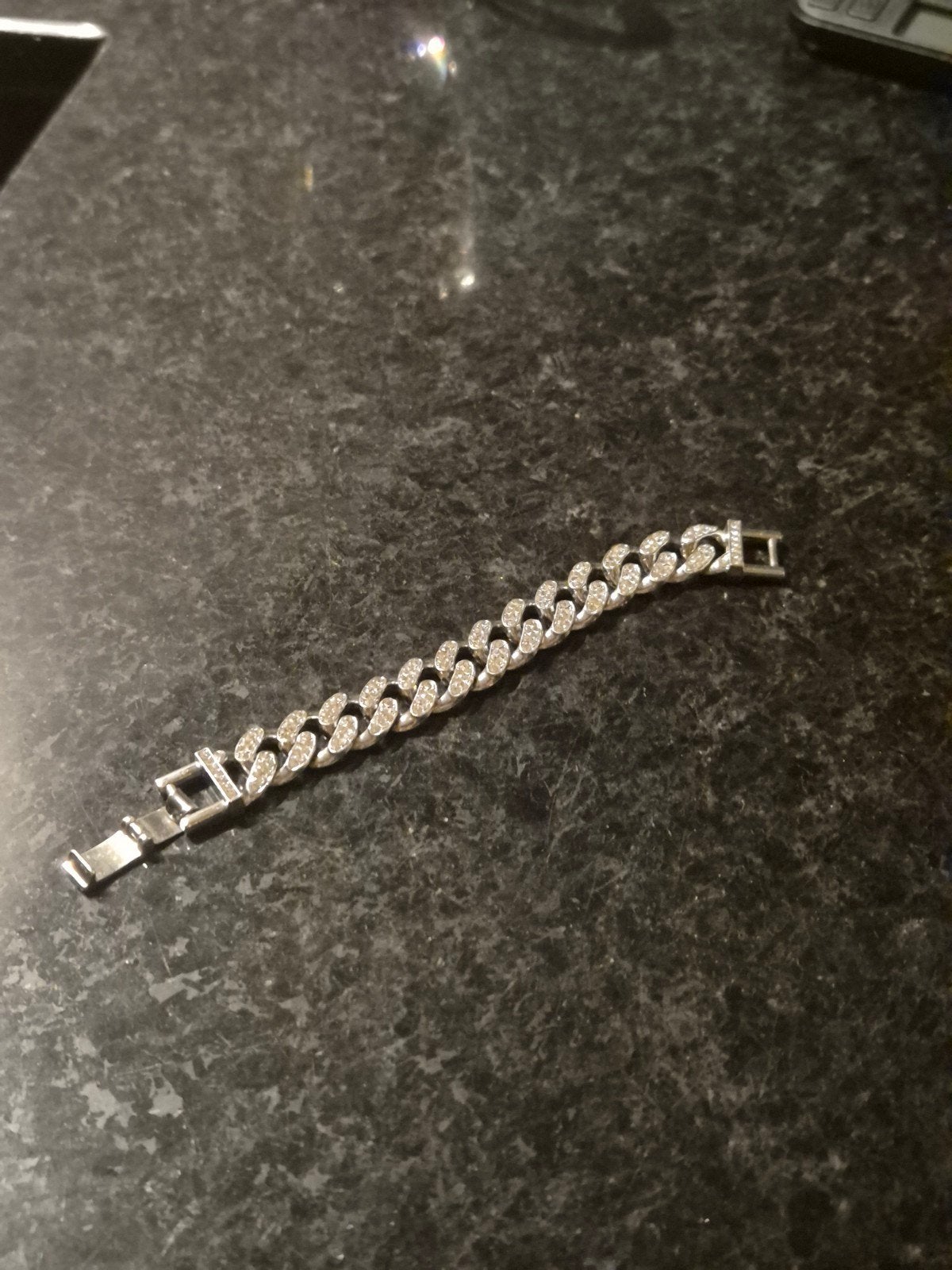 925 Zilveren Iced Out Cuban Link Armband, Nieuw, Ophalen of Verzenden, Zilver, Zilver