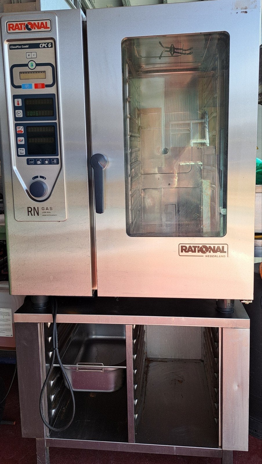 Rational CPC 10 plaats gas steamer en onderstel, Ophalen, Gebruikt, Ovens, Magnetrons en Steamers
