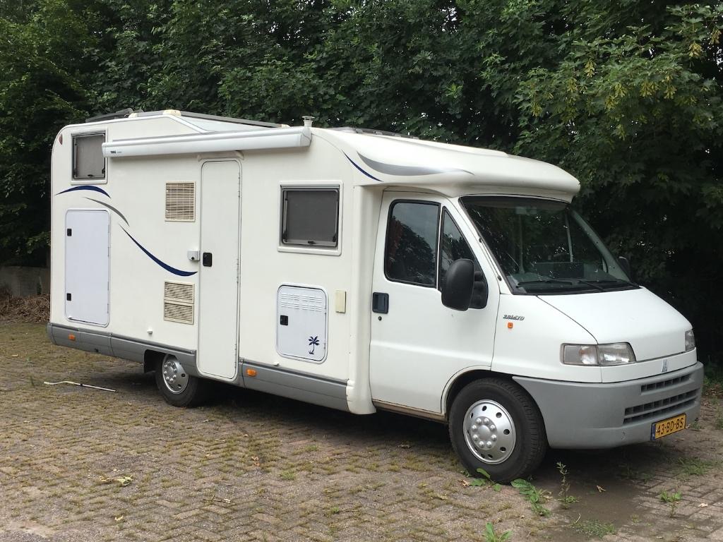 Camper Moncayo Halcon 470, Caravans en Kamperen, Overige merken, Fiat, Tot en met 2, 6 tot 7 meter