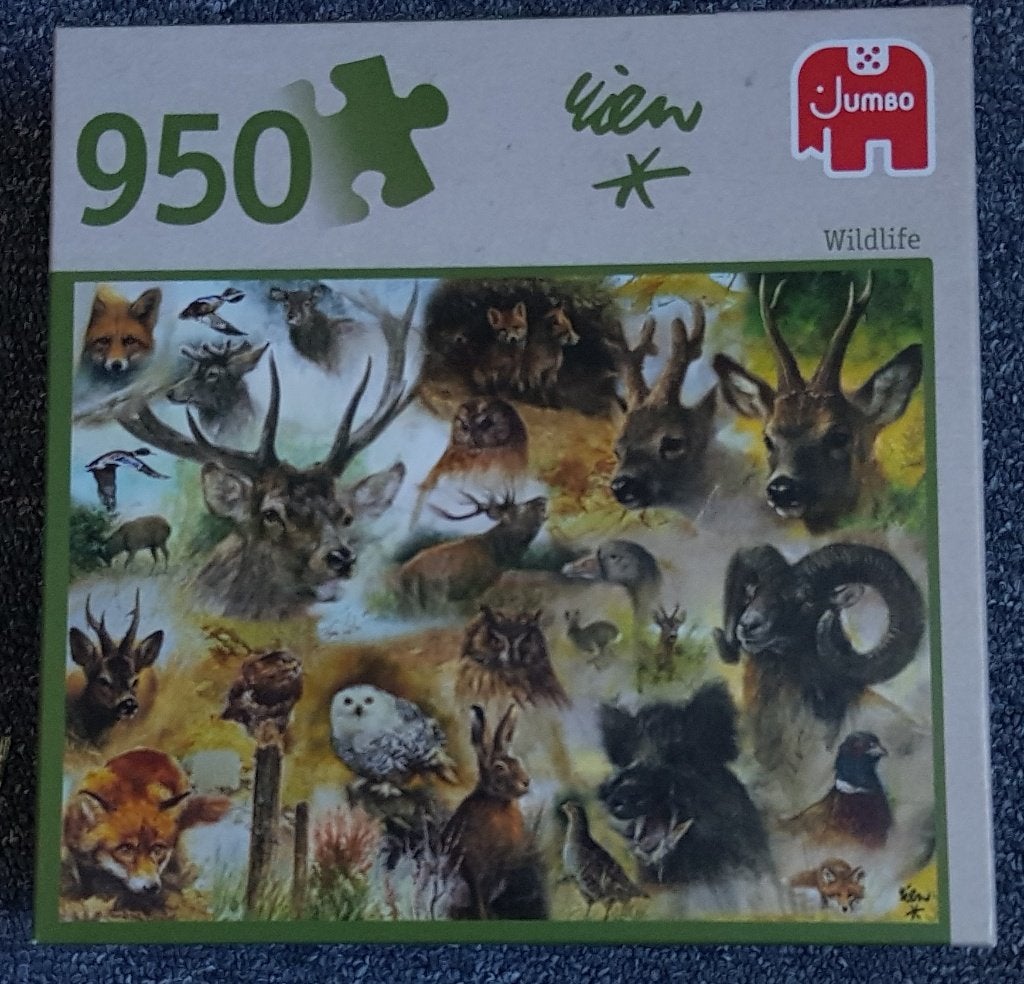 Puzzel - Rien Poortvliet - Wildlife - Jumbo - 950 stukjes, Ophalen, 500 t/m 1500 stukjes, Zo goed als nieuw, Legpuzzel