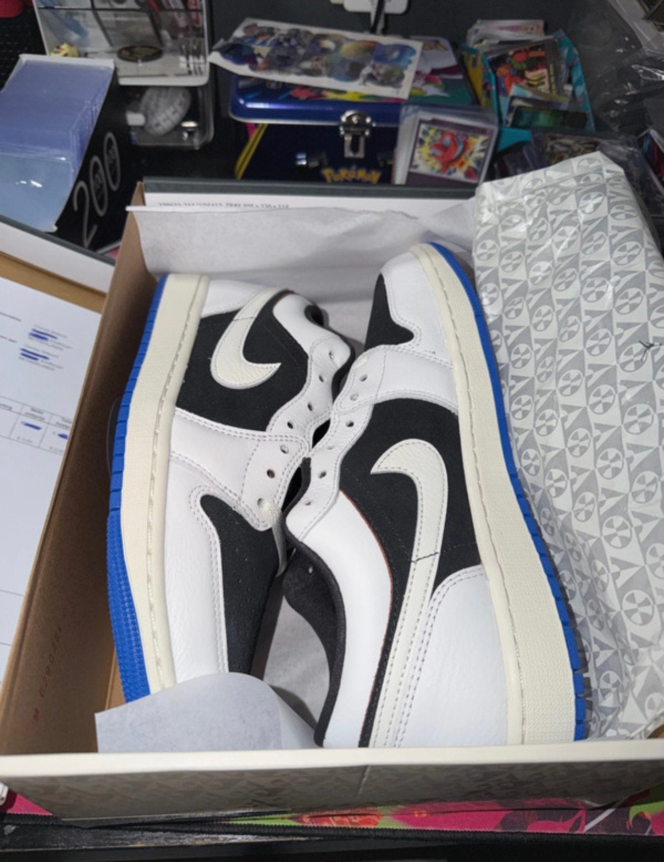 Nike Air Jordan 1 Low Quai 54 (2024) Off Noir CIB Nieuw, Ophalen, Zo goed als nieuw, Overige kleuren