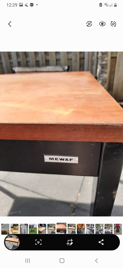 Tafel mewaf, Huis en Inrichting, Bureaus, Ophalen, Gebruikt, Overige merken, Bruin
