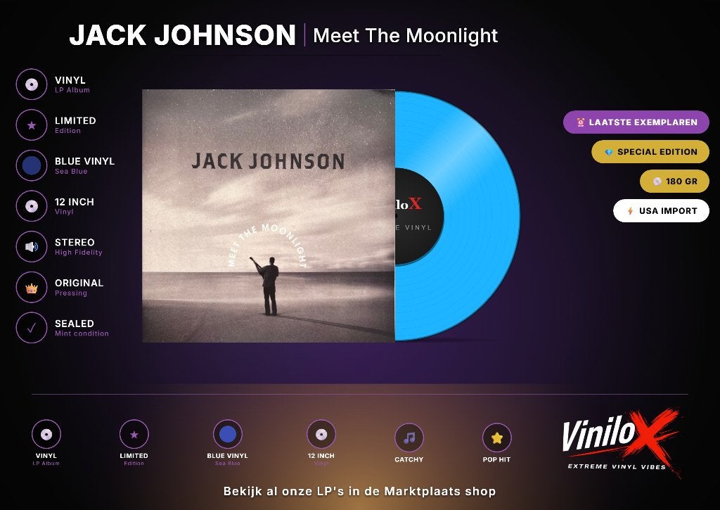 Jack Johnson – Meet The Moonlight | LP | Limited Edition, Geseald, Ophalen of Verzenden, 12 inch, Nieuw in verpakking