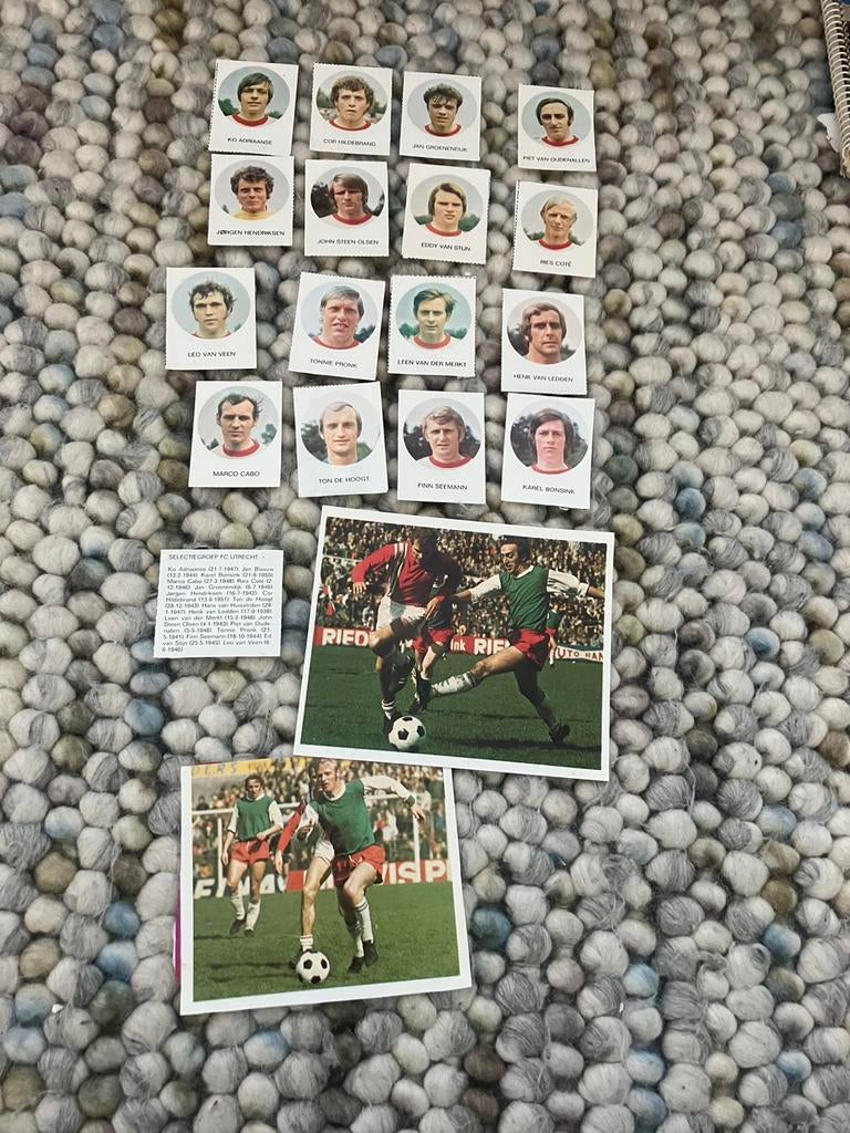 Fc utrecht 1-0 panini 1971-1972, Ophalen of Verzenden, Gebruikt, F.C. Utrecht, Poster, Plaatje of Sticker