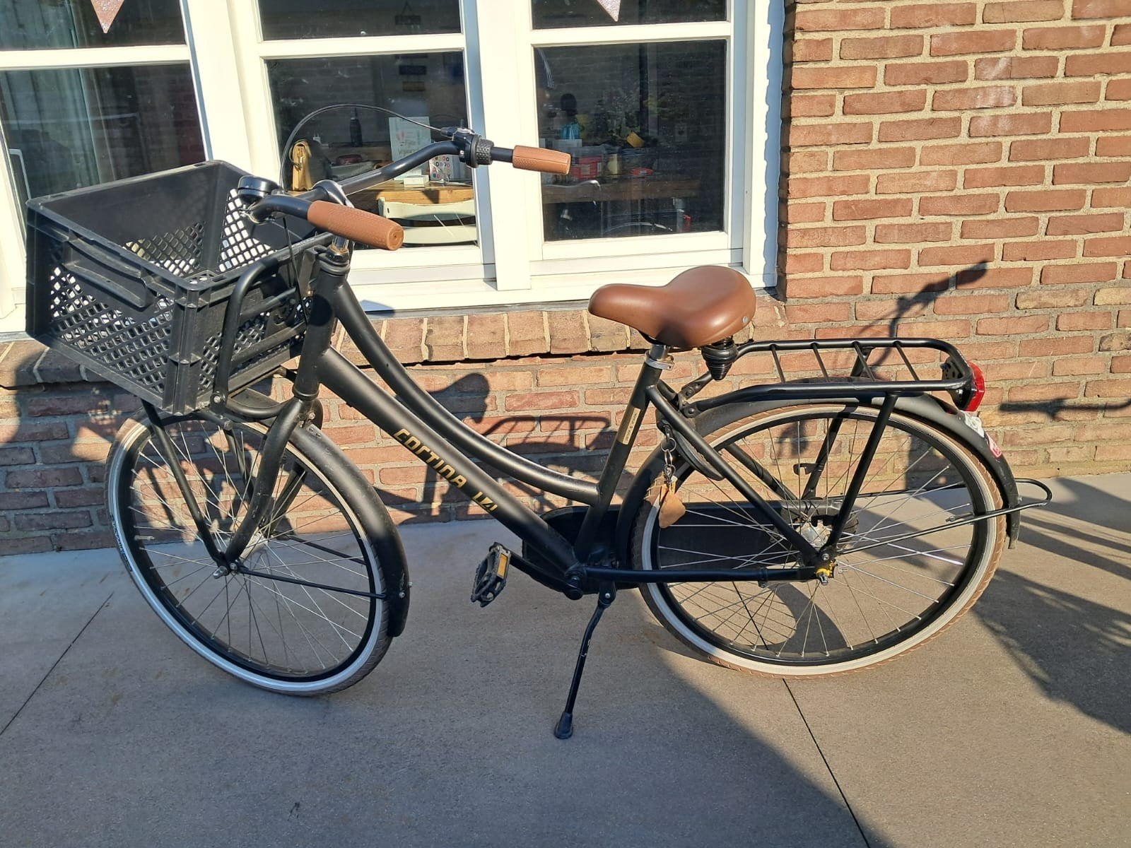 Cortina U4 Transportfiets Dames - Zwart - 3 Versnellingen, Fietsen en Brommers, Fietsen | Dames | Damesfietsen, Overige merken