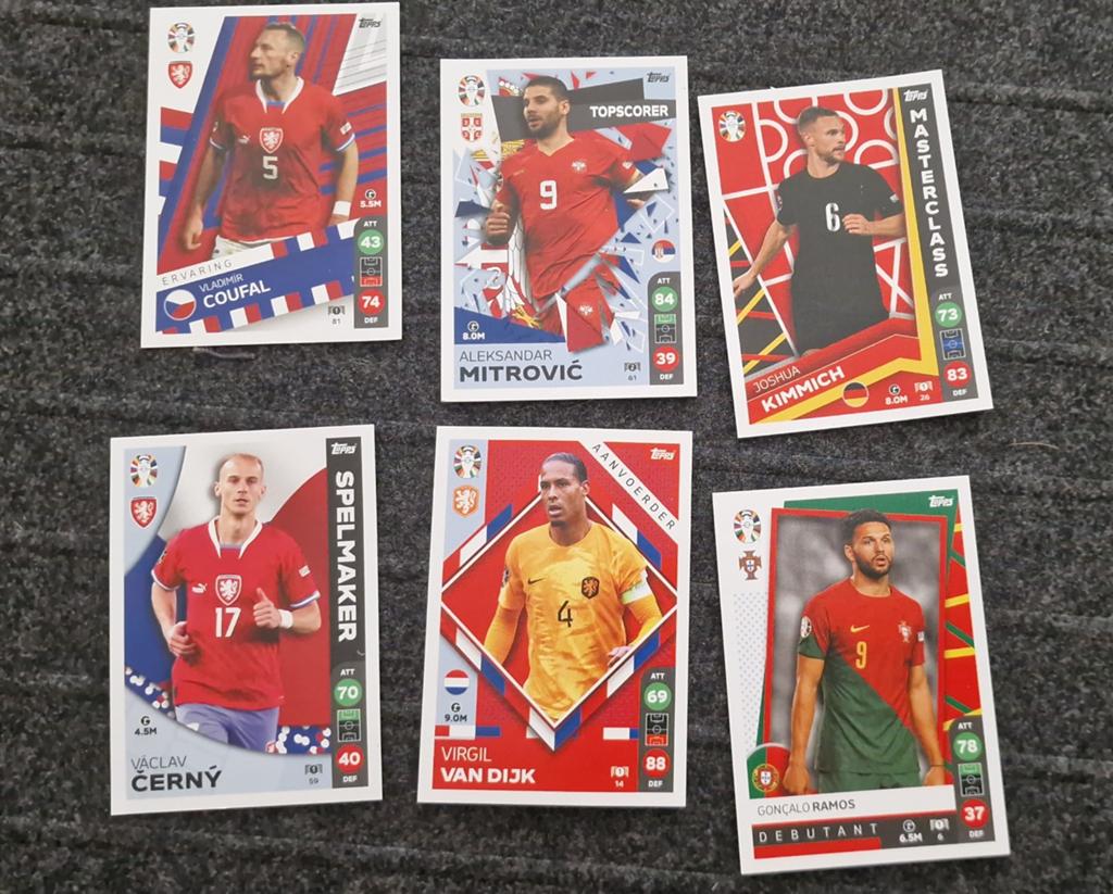 6 gratis Topps Match Attax UEFA Euro 2024 Voetbal, Ophalen, Nieuw, Buitenlandse clubs