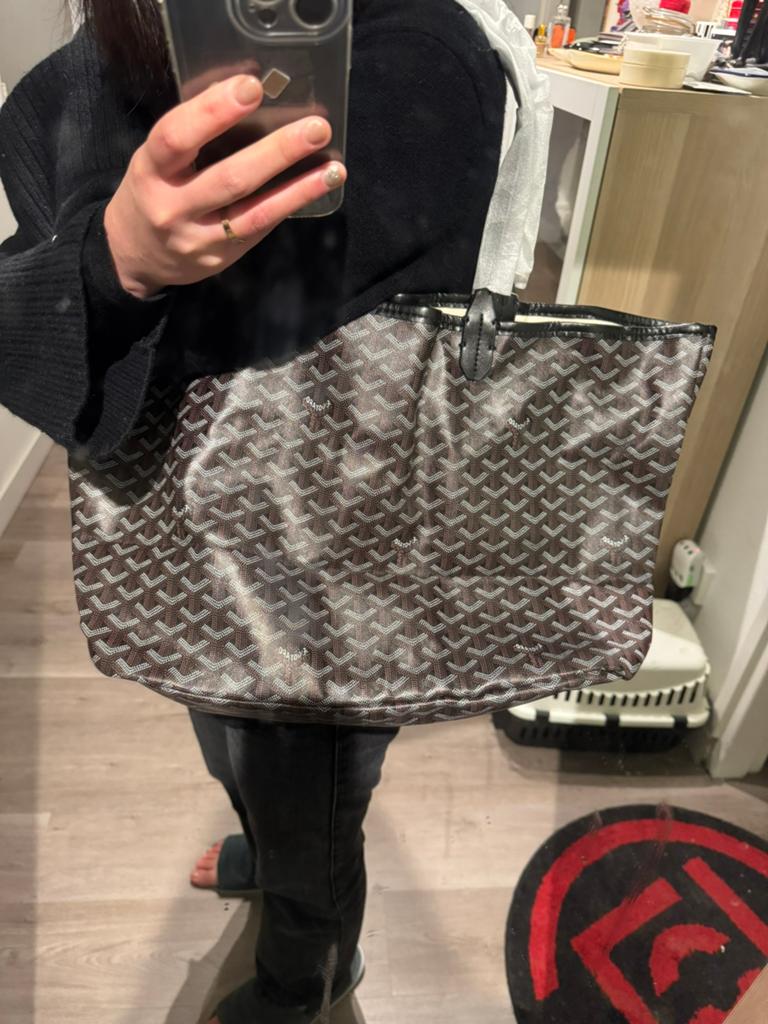 Goyard Bag Black Large Canvas Tote Bag, Sieraden, Tassen en Uiterlijk, Tassen | Damestassen, Ophalen of Verzenden, Nieuw, Zwart