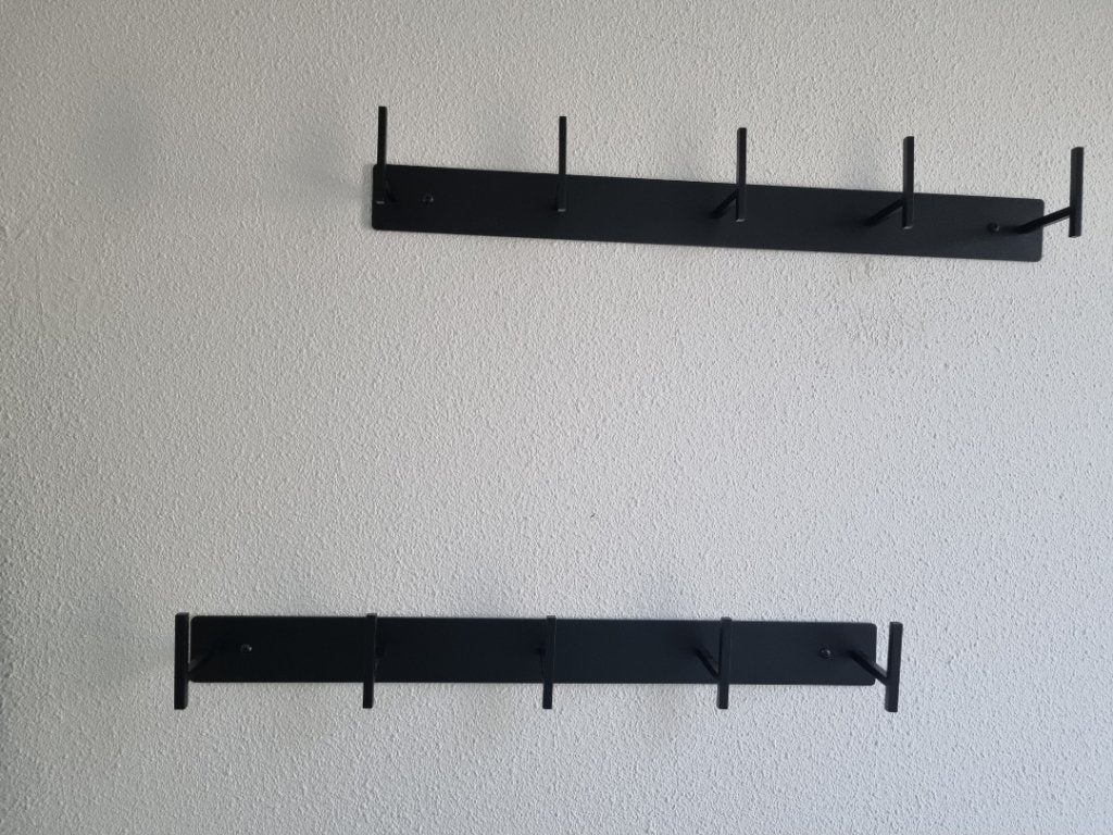 2x Spinder Design stijl Wandkapstok | Zwart Metaal | Luxe, Zo goed als nieuw, Minder dan 100 cm, Metaal, Ophalen