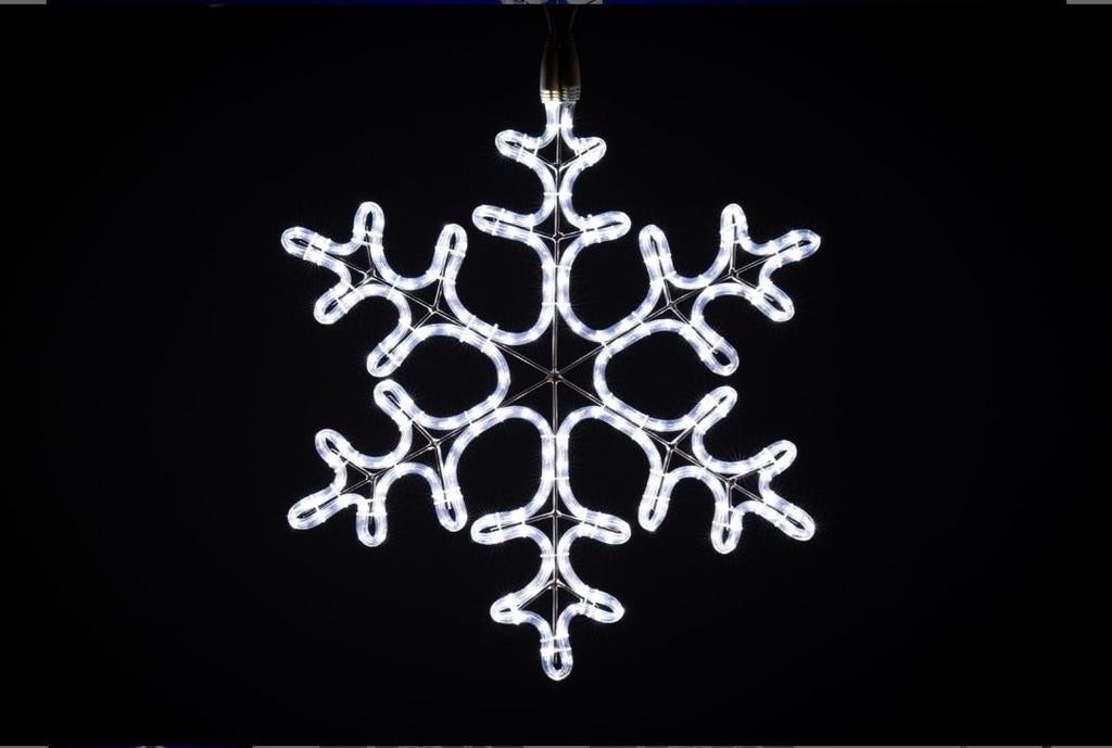 Kerstverlichting sneeuwvlok 65cm (2 stuks), Diversen, Kerst, Ophalen