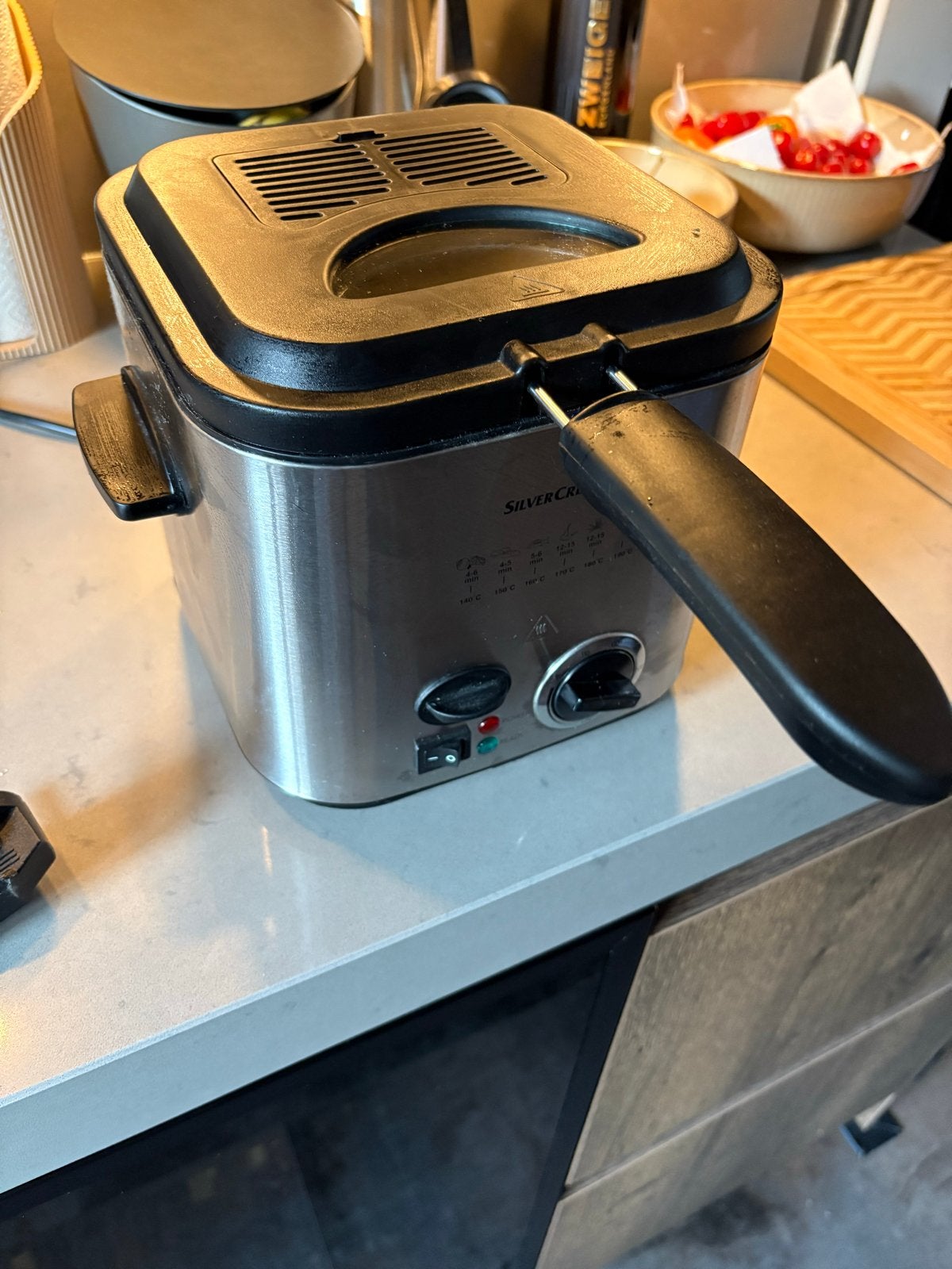SilverCrest Mini-friteuse SFM 840 B1 - Compact en Krachtig, Ophalen of Verzenden, Gebruikt