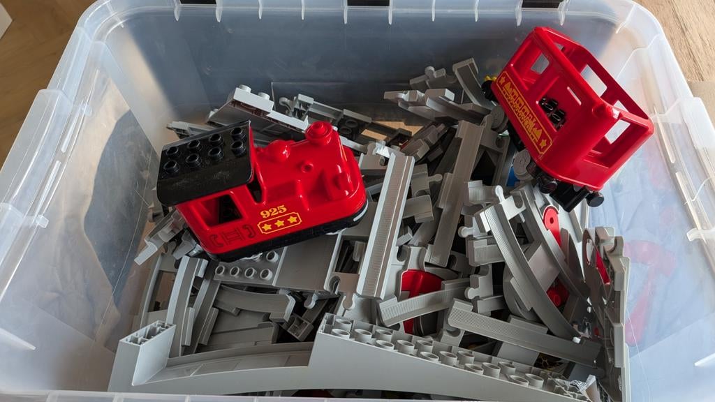 Lego Duplo Trein met rails en wagon electrisch, Ophalen