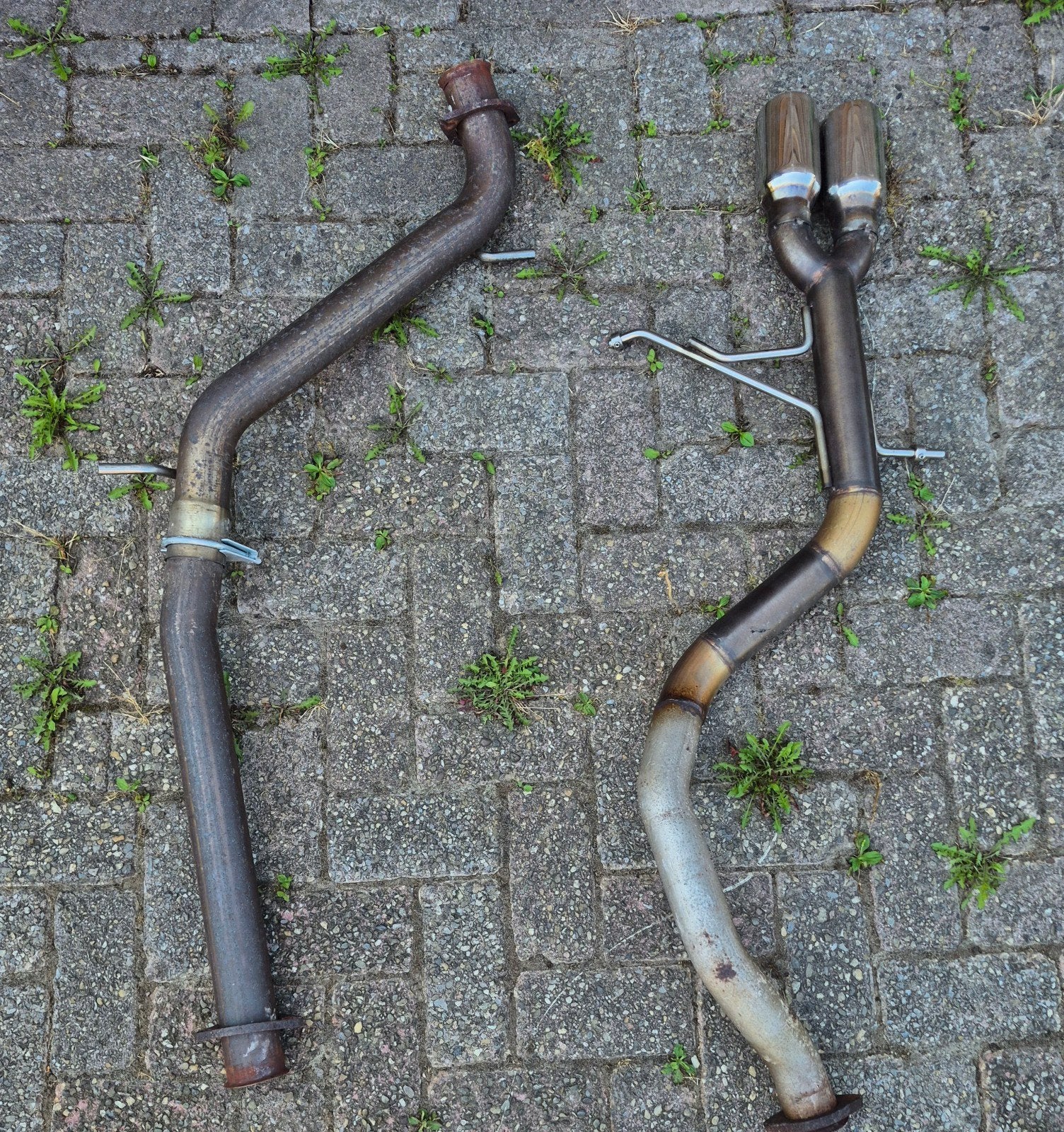 Alfa 166 3.0 V6 demperloze uitlaat (middenpijp & eindstuk), Ophalen, Gebruikt, Alfa Romeo