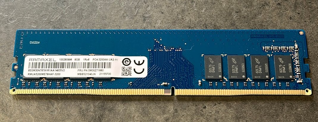 Ramaxel 8GB DDR4-3200 RAM – Desktop geheugen, Computers en Software, RAM geheugen, Gebruikt, 8 GB, DDR3, Ophalen of Verzenden