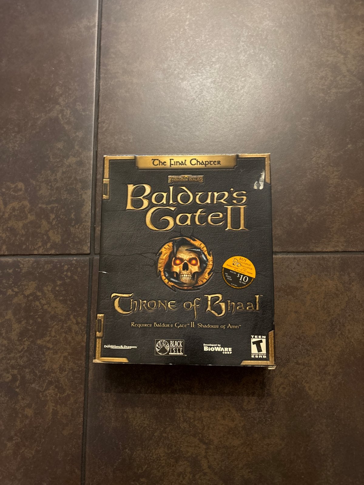 Baldur's Gate II: Throne of Bhaal - PC CD-ROM, 1 speler, Ophalen of Verzenden, Zo goed als nieuw, Role Playing Game (Rpg)