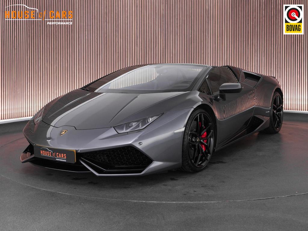 Lamborghini Huracán LP610-4 Spyder 5.2 610pk V10 |Full PPF|, Automaat, 5204 cc, Cabriolet, Alcantara