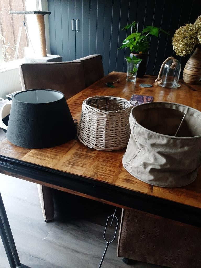 Mooie lampen kappen 2,50 pst, Ophalen, Zo goed als nieuw, Rond