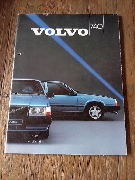 Volvo 740 1987 38 pag., Verzenden, Zo goed als nieuw, Volvo