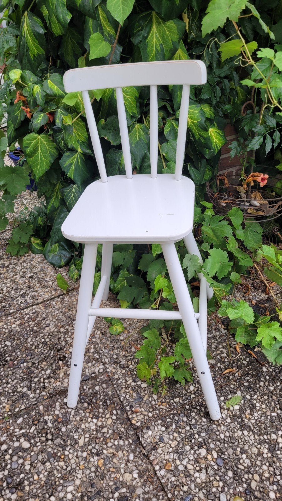 IKEA AGAM  Hoge Witte houten kinderstoel - Vintage stijl, Kinderen en Baby's, Kinderstoelen, Ophalen, Gebruikt, Overige typen