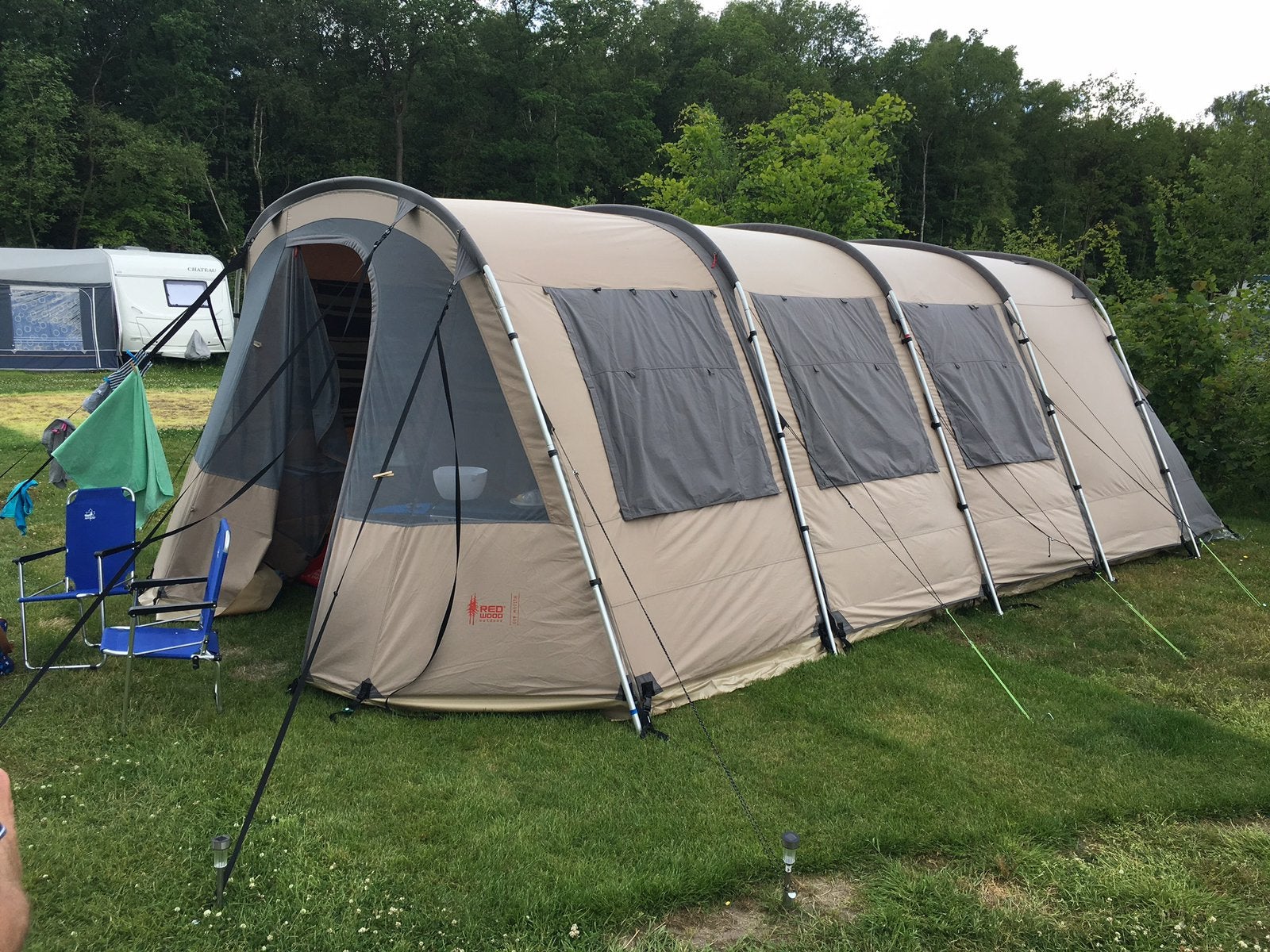 Redwood Willow Tunneltent - Tent- 5 persoons, Caravans en Kamperen, Ophalen, Gebruikt, Tot en met 5