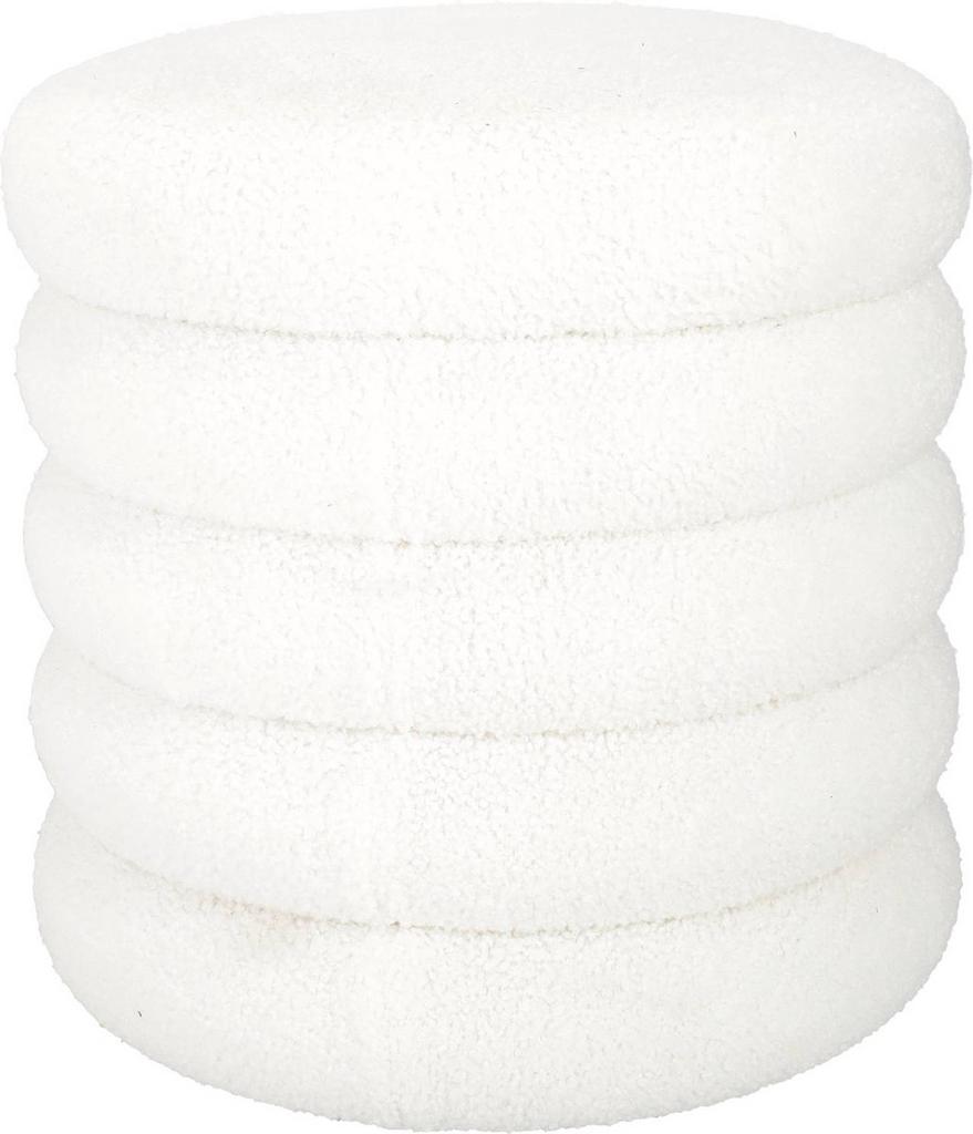 Blokker poef easy ø40 x hoogte 41 cm met opbergvak Nieuw!, Minder dan 50 cm, Rond, Nieuw, Minder dan 50 cm