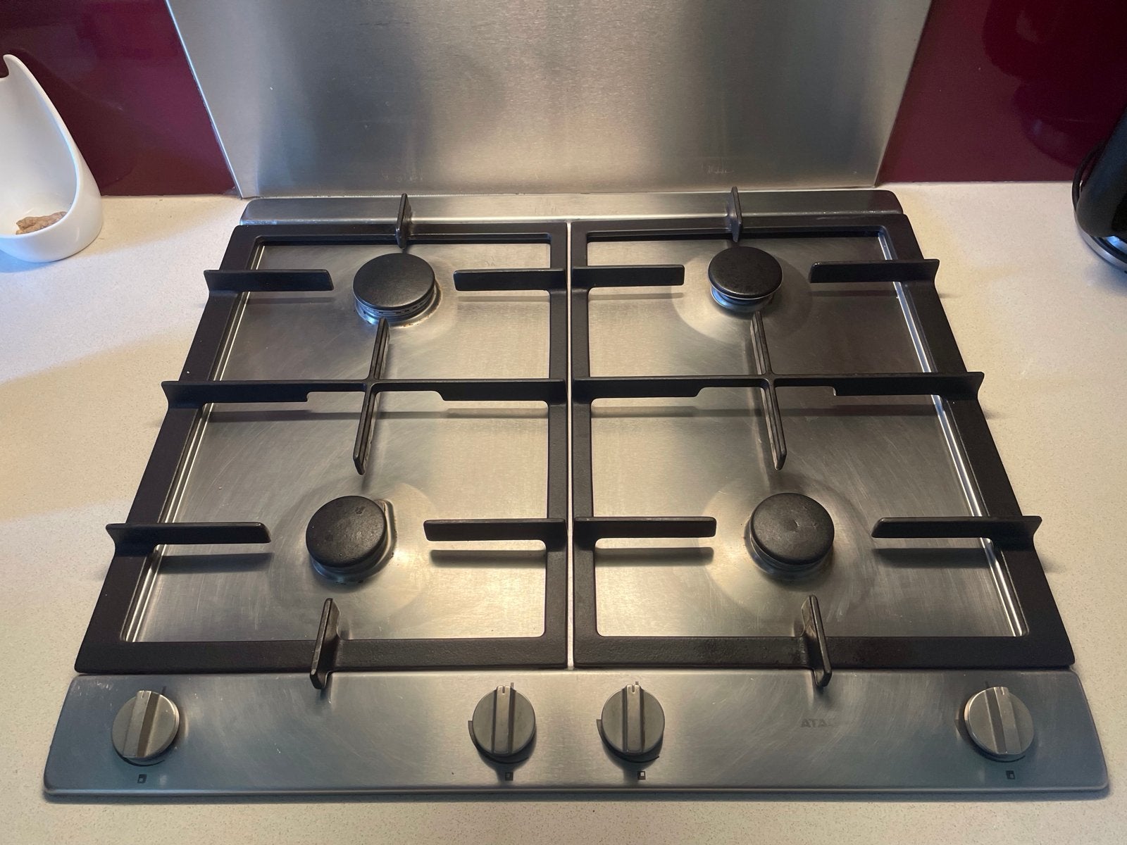 ATAG Inbouw Gaskookplaat 4 Pitten RVS, Witgoed en Apparatuur, Fornuizen, Ophalen, Gebruikt, Minder dan 85 cm, 4 kookzones