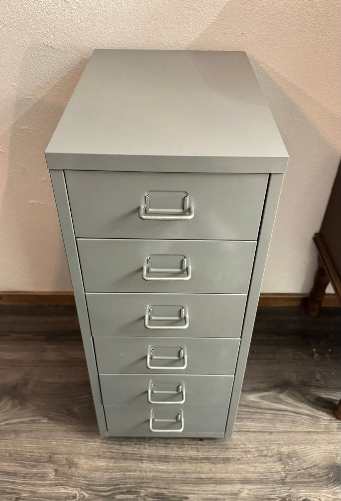 IKEA HELMER metalen ladekast / archiefkast grijs opbergkast, Ophalen, Minder dan 50 cm, Gebruikt, 5 laden of meer