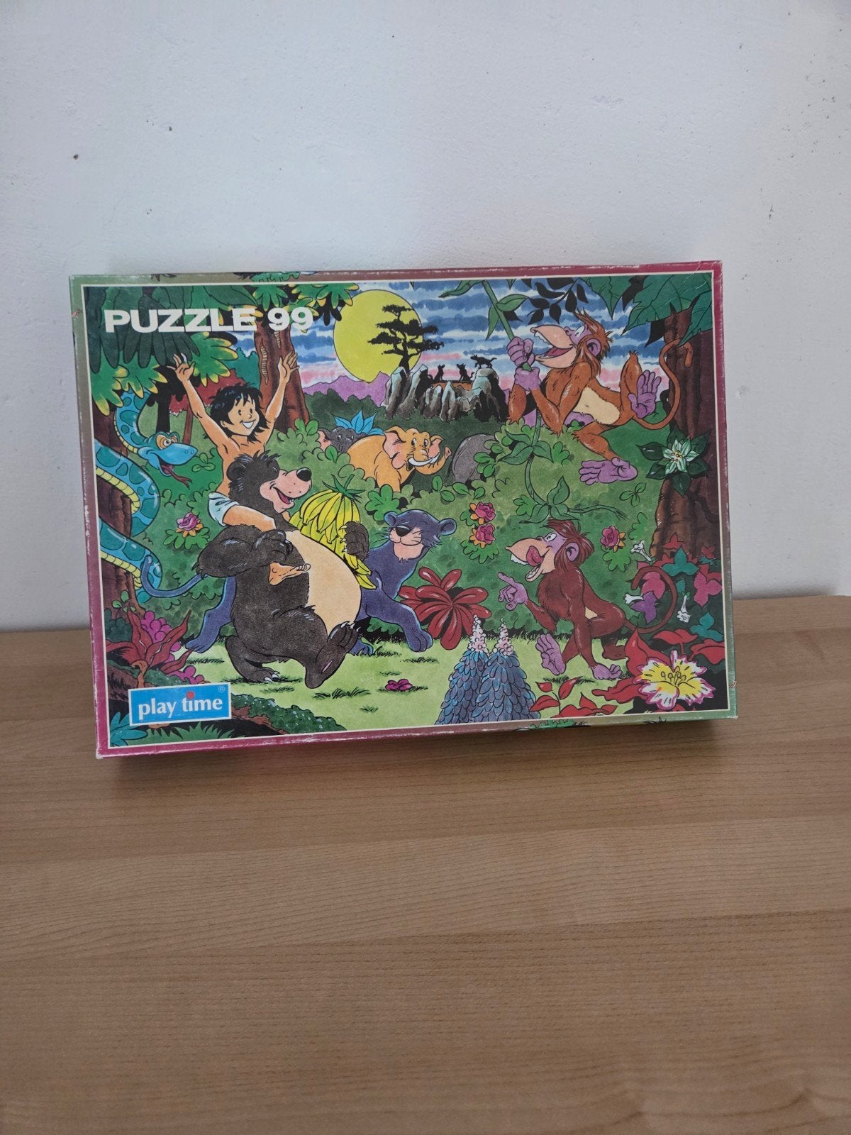 Jungle Boek Puzzel 99 stukjes - Play Time, Ophalen of Verzenden, Meer dan 50 stukjes, Gebruikt, 6 jaar of ouder