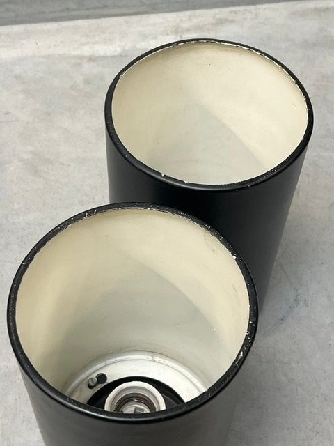 Philips spots 2x vintage plafondlampen jaren 60 retro spot, Ophalen, Gebruikt, E27 (groot), Metaal
