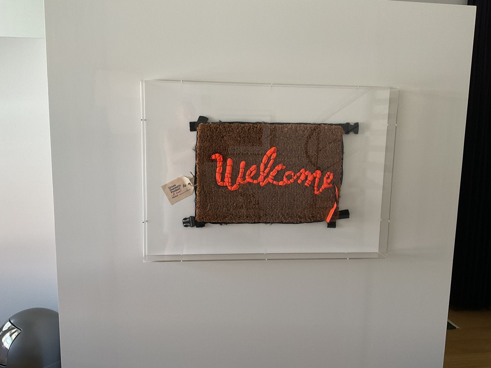 Banksy welcome mat in plexibox, Ophalen, Object