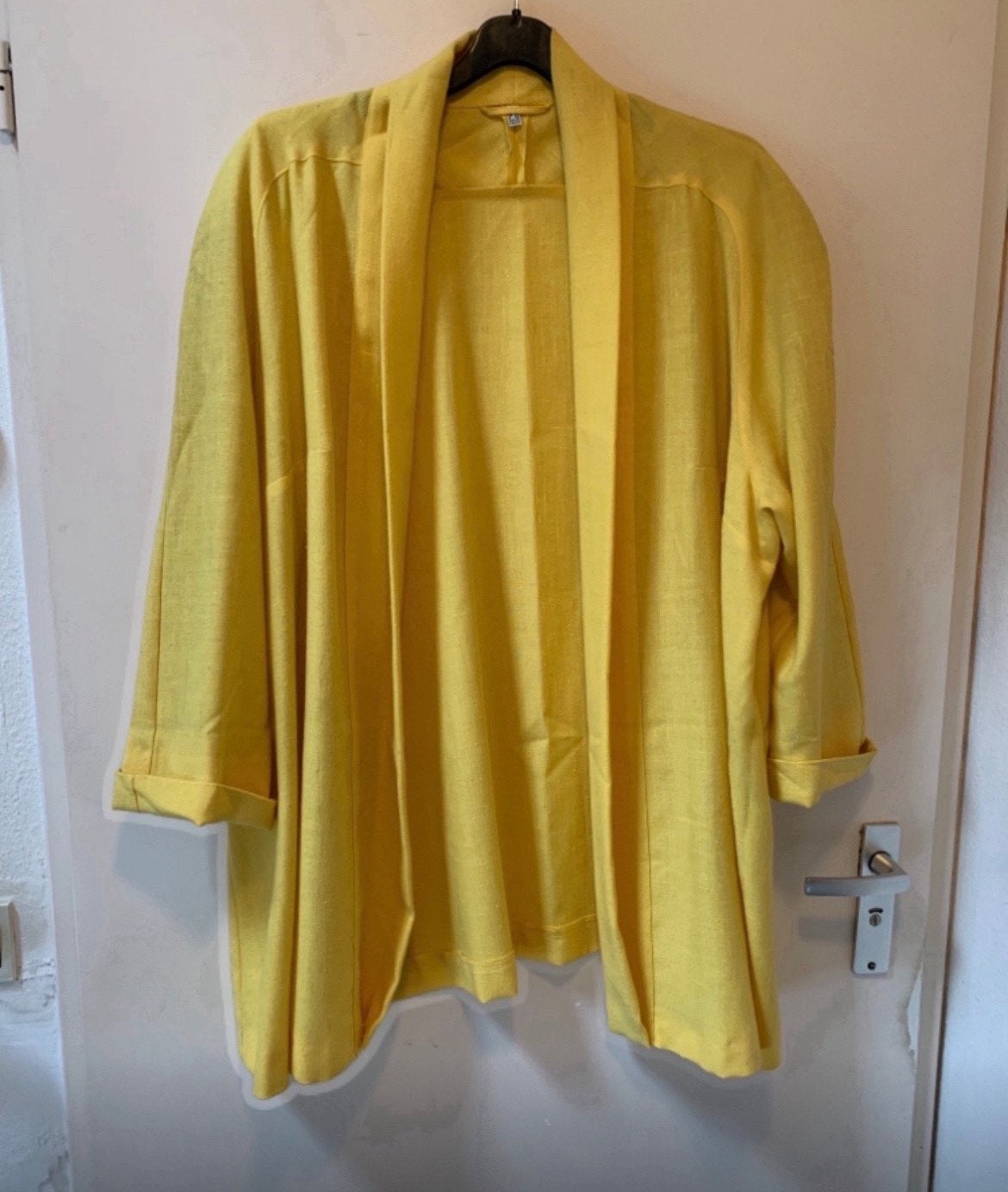 Gele blazer. Maat 50., Ophalen of Verzenden, Zo goed als nieuw, Geel, Jasje of Colbert