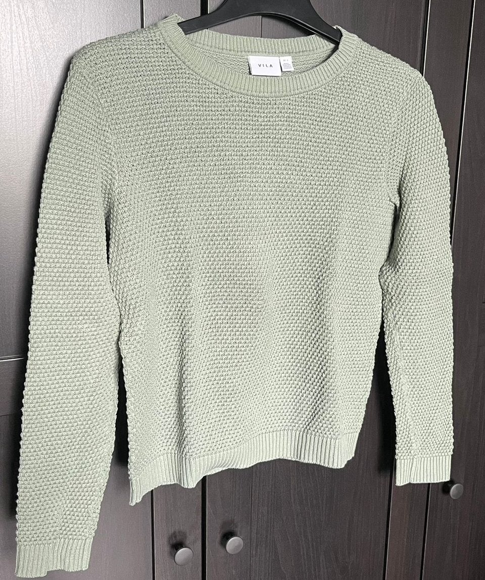 Mooie zgan linde groene trui van VILA in maat S., Ophalen of Verzenden, Zo goed als nieuw, Groen