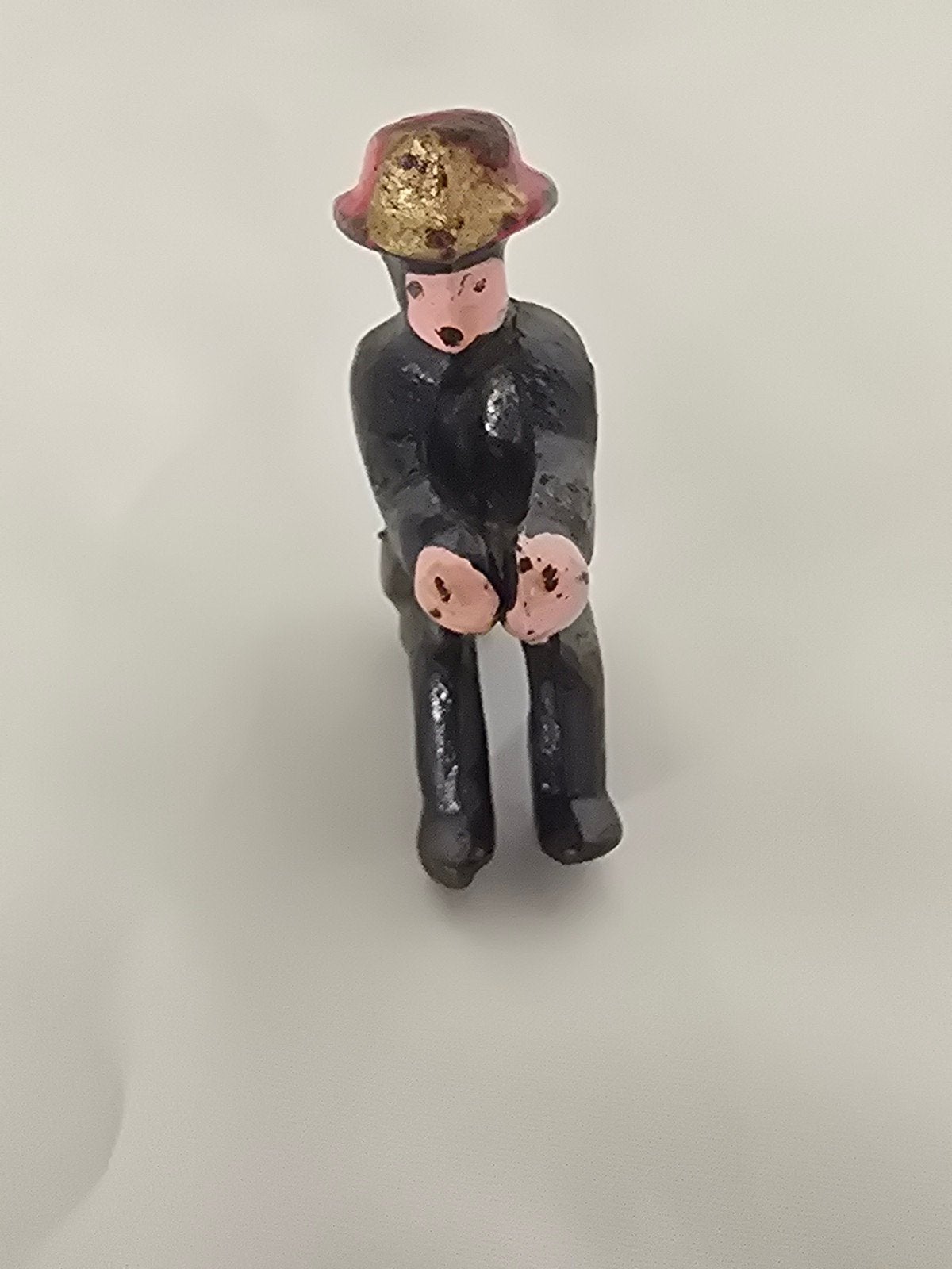 gietijzer Vintage Loden Mannetje Beeldje - Decoratief, Ophalen of Verzenden, Zo goed als nieuw, Nvt, Nvt