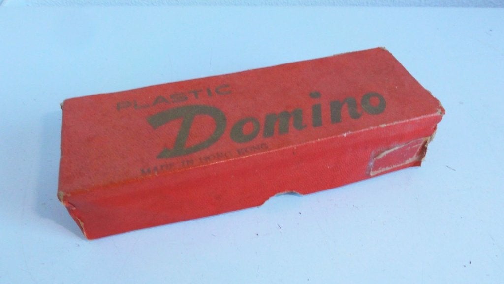 Domino in doosje, ouderwets Vroom en Dreesman, Ophalen of Verzenden