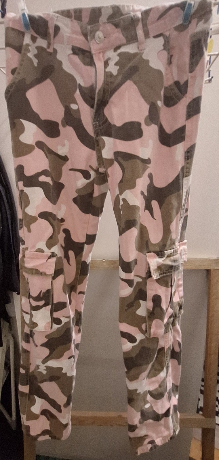 Camouflage broek, Ophalen, Zo goed als nieuw, Maat 34 (XS) of kleiner, Lang