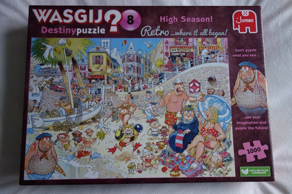 Wasgij Destiny puzzel 8 - Hoogseizoen!, Ophalen of Verzenden, 500 t/m 1500 stukjes, Zo goed als nieuw, Legpuzzel